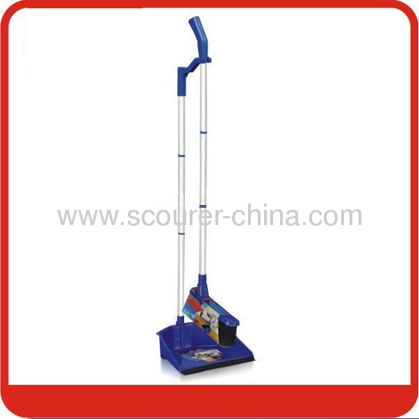 Dustpan&Broom with Aluminum Broom stick Material and ABS