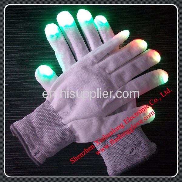 Flashing Gloves Sparkling Your Fingers at Night