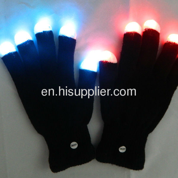 Flashing Gloves Sparkling Your Fingers at Night