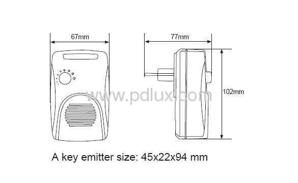 Remote control doorbell PD-YK103