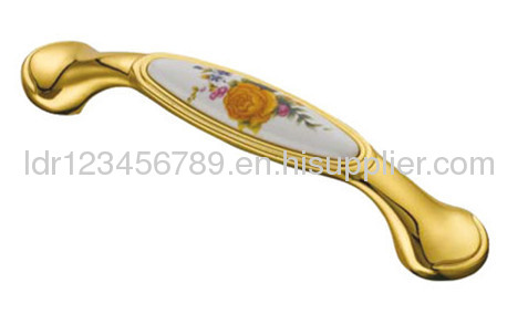 Latest design ceramic handle/Zinc alloy furniture handle