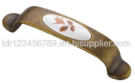 Popular ceramic handle/Zinc alloy furniture handle