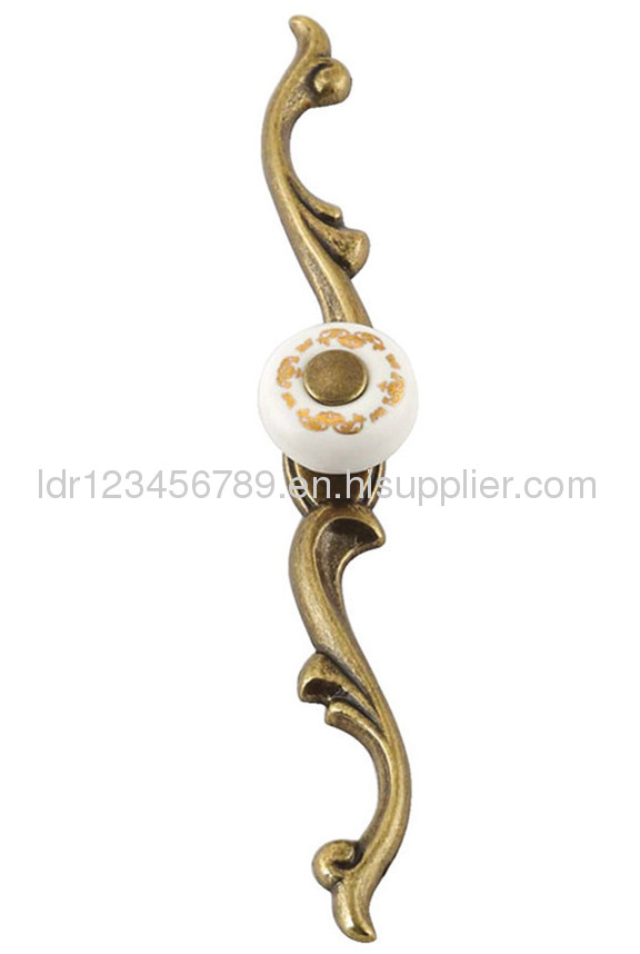 Shenzhen ceramic handle/Zinc alloy furniture handle