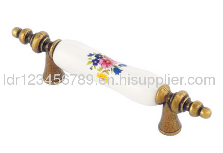 Beautiful ceramic handles/zinc alloy cupboard handles