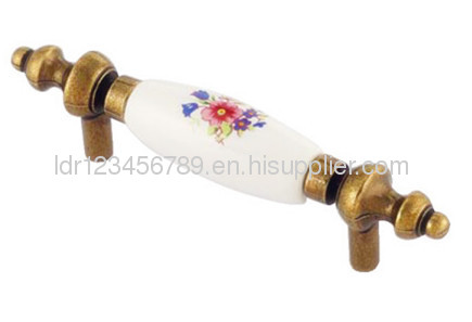 Beautiful ceramic handles/zinc alloy cupboard handles