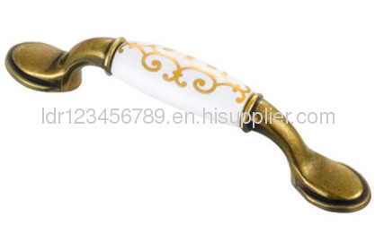 Fancy ceramic handles/zinc alloy cupboard handles