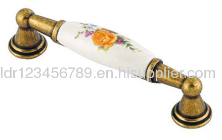 Latest design ceramic handles/zinc alloy cupboard handles