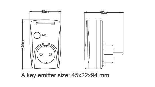 Remote control doorbell PD-YK1-1