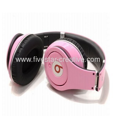 Monster Beats by Dr.Dre Studio Pink High Definition Over-Ear Headphones