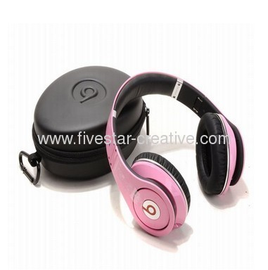 Monster Beats by Dr.Dre Studio Pink High Definition Over-Ear Headphones