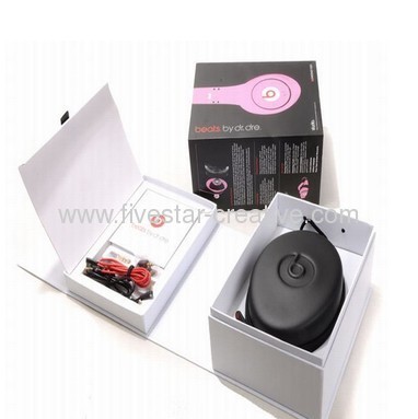 Monster Beats by Dr.Dre Studio Pink High Definition Over-Ear Headphones