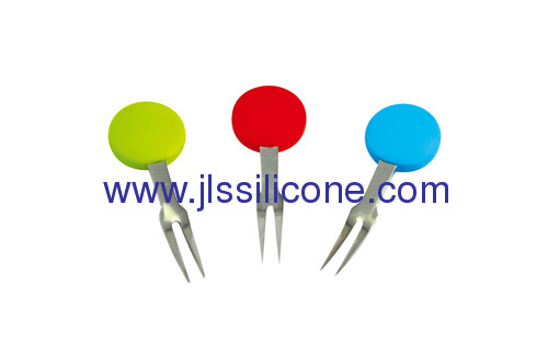 Ball style siclione fruit fork snack fork