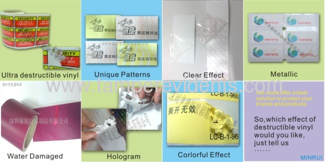 One Time Use Gold/Silver Hologram Sticker,Hologram Ultra Destructible Vinyl Labels for Property Protection,Eggskin Label