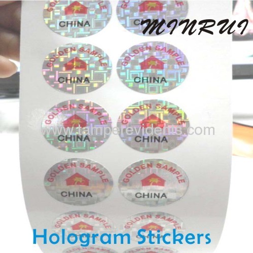 One Time Use Gold/Silver Hologram Sticker,Hologram Ultra Destructible Vinyl Labels for Property Protection,Eggskin Label