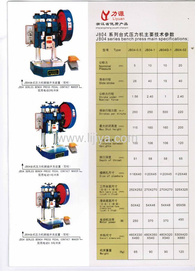 small pneumatic press machine