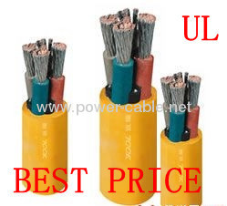 2013 Good quality copper 4 core rubber cable with rubber insulated 