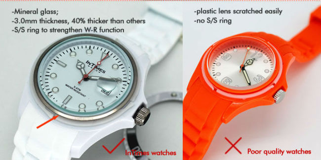 Nice silicon watches for men 44mm Japan movt plastic case silicon bracelet watches from Intimes branded silicon watches