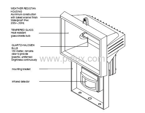 Infrared Sensor Lamp PD-500A