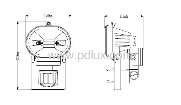 Infrared Sensor Lamp PD-150D