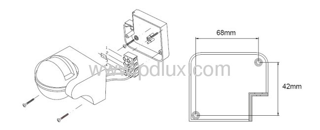 Infrared Sensor lamp PD-PIR109