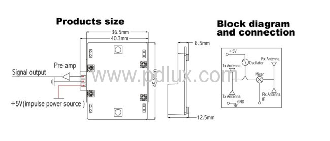 HF Microwave sensor PD-V9