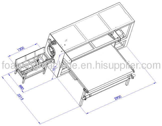 Automatic mattress wrapping machine 