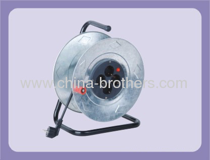 Germany steel-made extension cable reel with 4 outlet socket25m 30m 40m 50m