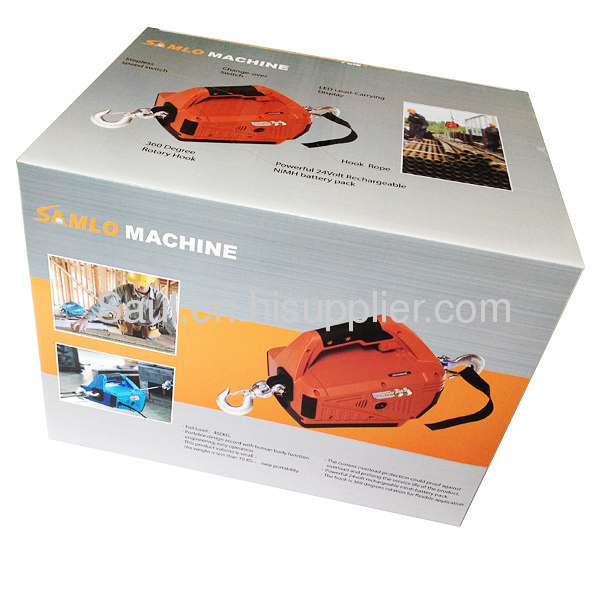 portable electric winch 120V 220V with remote control