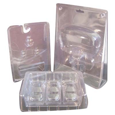 Plastic flocking tray for cosmetic