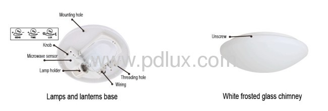 Microwave Sensor Lamp PD-IN2007-K