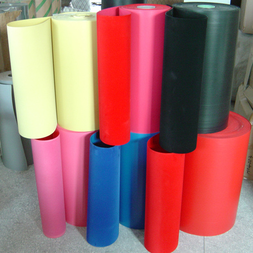 various colors and size plastic sheet material