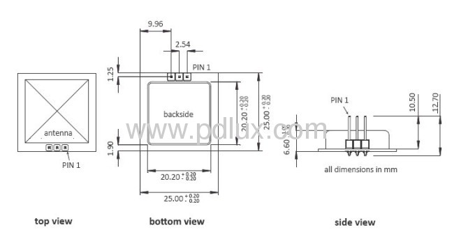 High-frequency Microwave Sensor used for moving detection