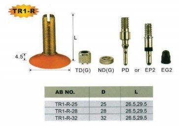 Tube Valves for Bicycle 