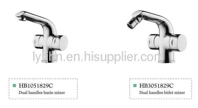 Double handle basin mixer 