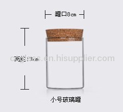 Clear Borosilicate Glass Storage jars used for Tea Container
