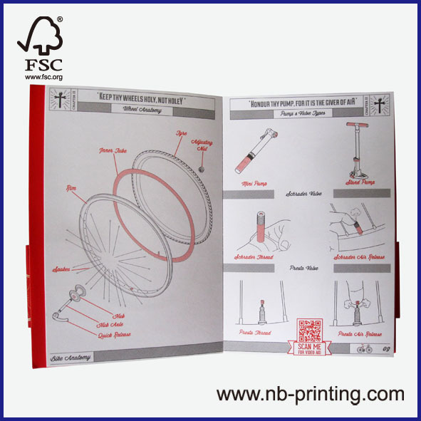 A5 recycled tyres/rubber cover notebook/manual/planner with elastic band bicycle bible 