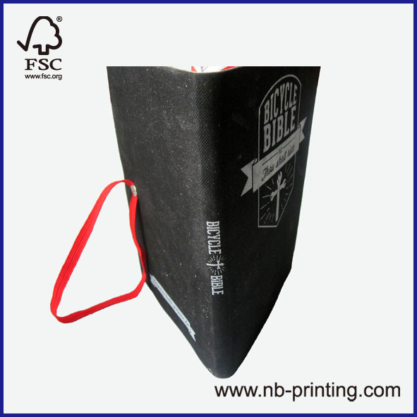 A5 recycled tyres/rubber cover notebook/manual/planner with elastic band bicycle bible 