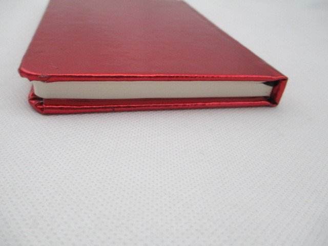 red simple hardcover notebook 