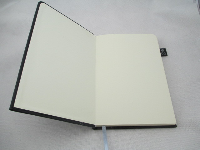 black leather cover notebook