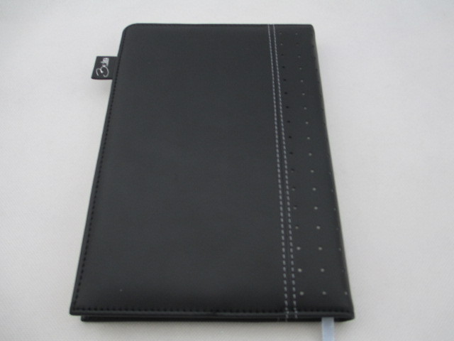 black leather cover notebook