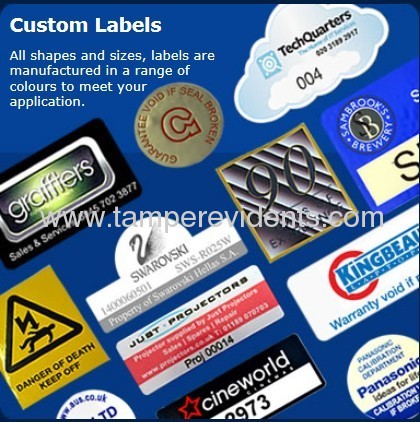 Custom Destructive Asset Label,Warranty VOID If Remove Sticker for Asset Tracking,Silver PET Property Stickers