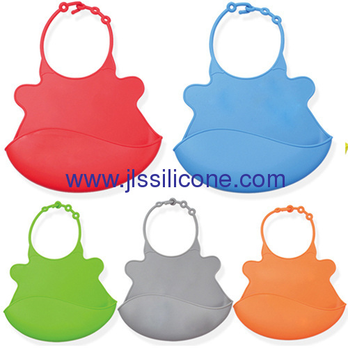 Durable and cartoon designed silicone infant bibs