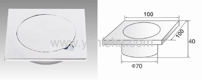 floor drain size