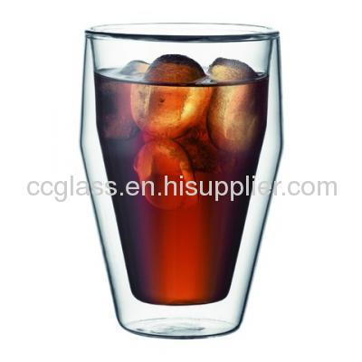 Hand Blown Insulated Double Wall Glass Cups