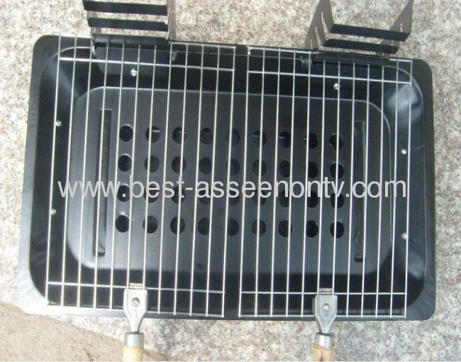 Outdoor Stainless steel Hiking camping Charcoal Grill Picnic BBQ Grill for Barbecue