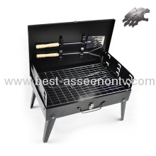 lot household charcoal burn oven outdoor portable suit barbecue grill black steel furnace small burn oven
