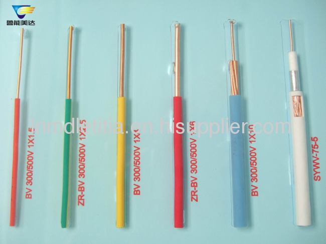 450V-750V PVC insulated electric wire cable 