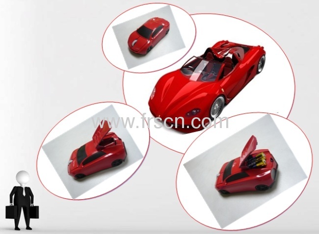 Red oil coating wired Lamborghini car mouse