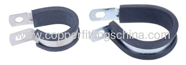 Stainless Steel Fixing Hose Clamp with Rubber Cushioned