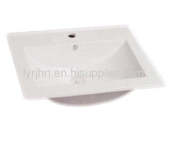 Bathroom featheredge ceramic basin 